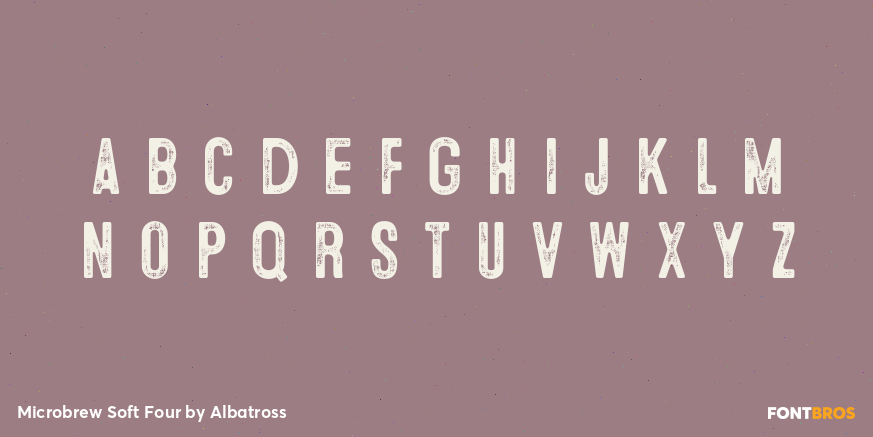 Microbrew Soft Four Font Poster #3