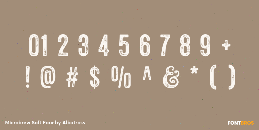 Microbrew Soft Four Font Poster #4