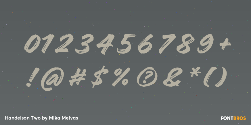 Handelson Two Font Poster #1