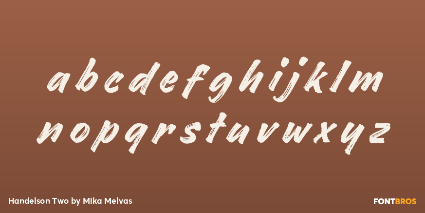 Handelson Two Font Poster #3