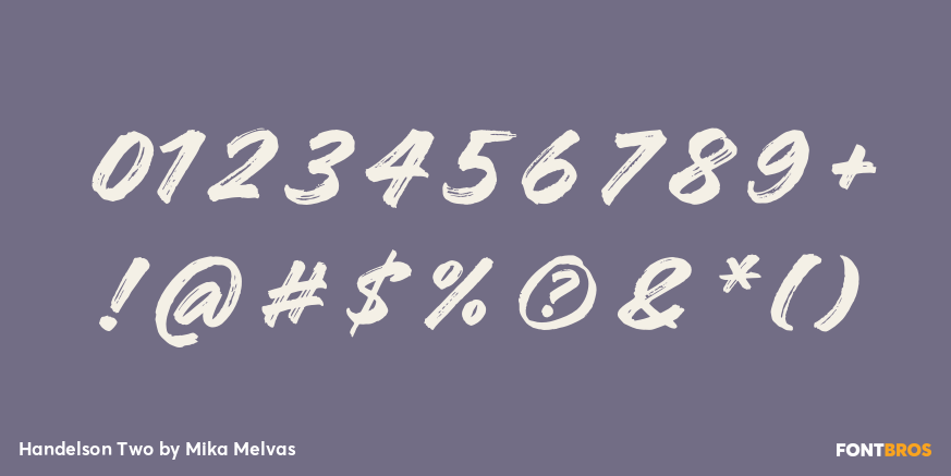 Handelson Two Font Poster #4