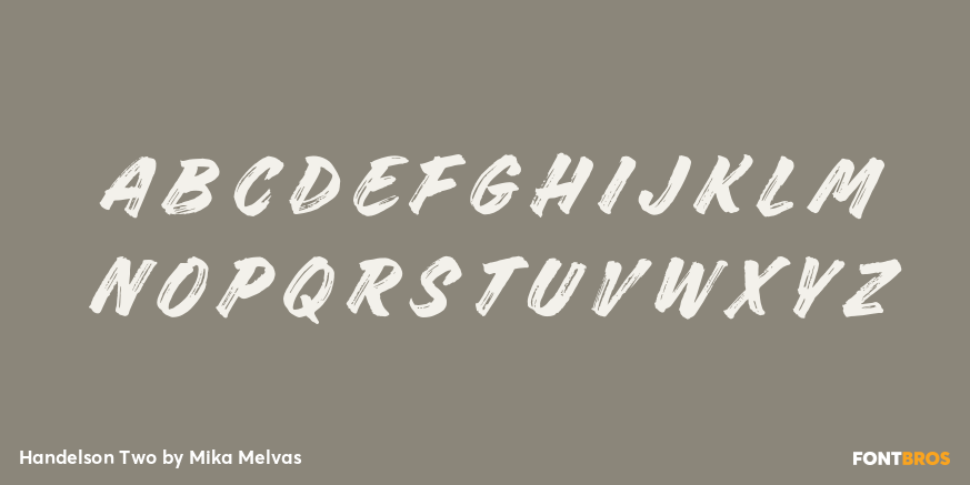 Handelson Two Font Poster #1