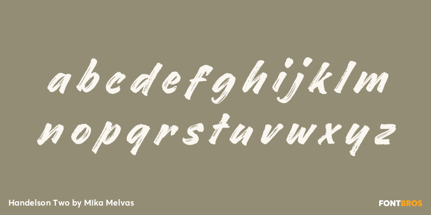 Handelson Two Font Poster #1