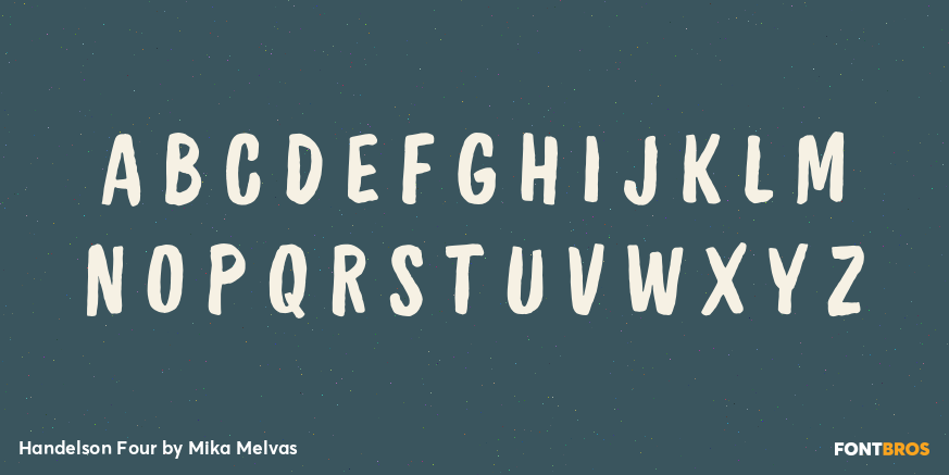 Handelson Four Font Poster #2