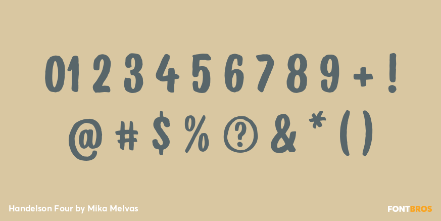 Handelson Four Font Poster #4