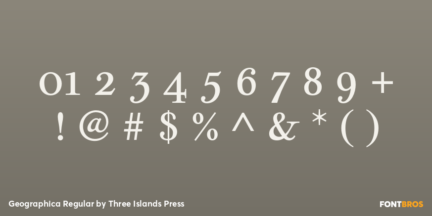 Geographica Regular Font Poster #1