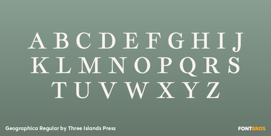 Geographica Regular Font Poster #1