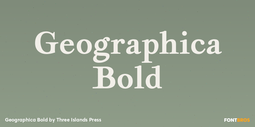 Geographica Bold Font Poster #1