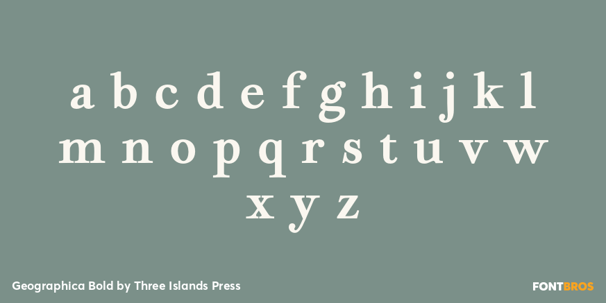 Geographica Bold Font Poster #3