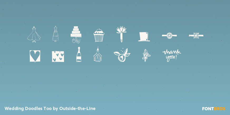 Wedding Doodles Too Font Poster #1