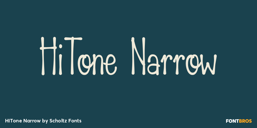 HiTone Narrow Font Poster #1
