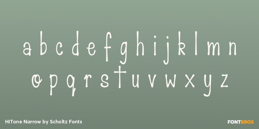 HiTone Narrow Font Poster #3