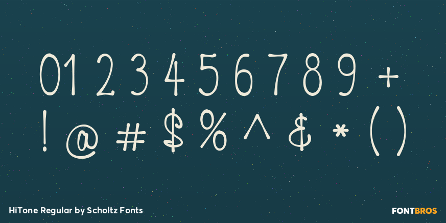 HiTone Regular Font Poster #1