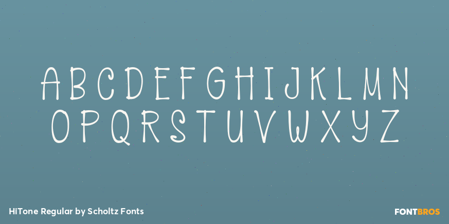 HiTone Regular Font Poster #1