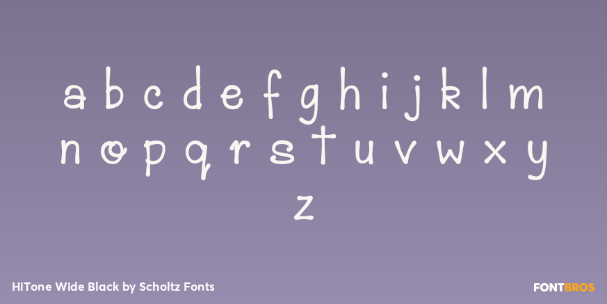 HiTone Wide Black Font Poster #3