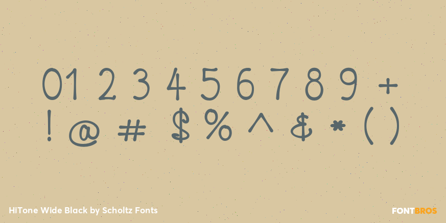 HiTone Wide Black Font Poster #4