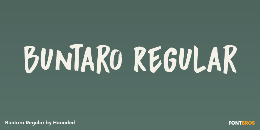 Buntaro Regular Font Poster #1
