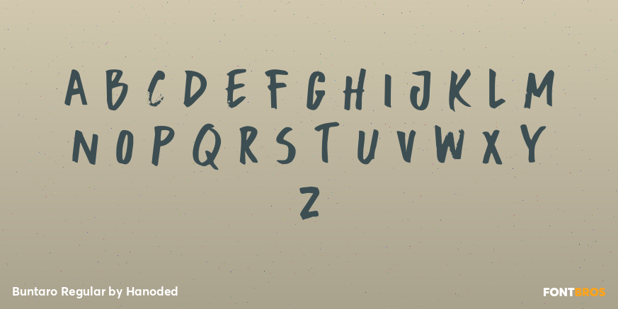 Buntaro Regular Font Poster #2
