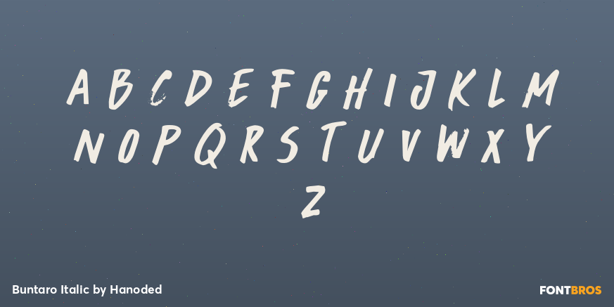 Buntaro Italic Font Poster #2