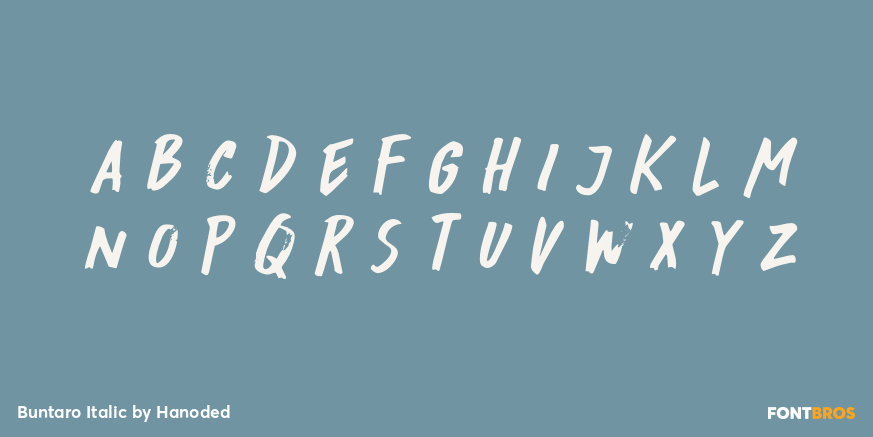 Buntaro Italic Font Poster #3