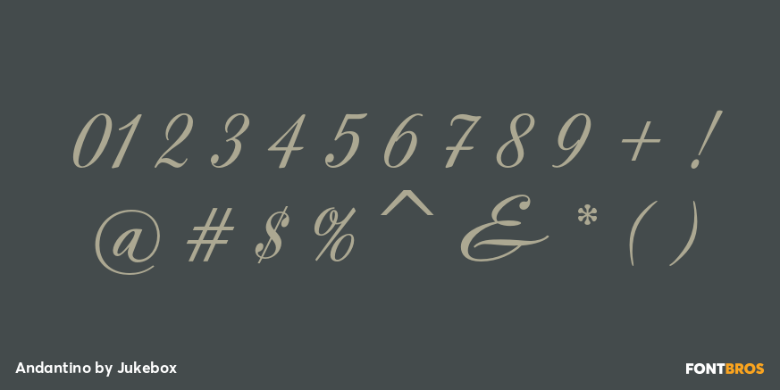 Andantino Font Poster #1