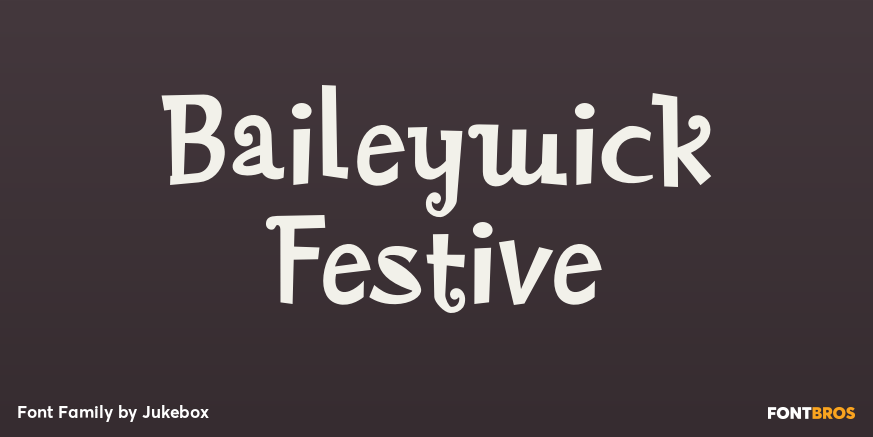 Baileywick Festive Font Poster