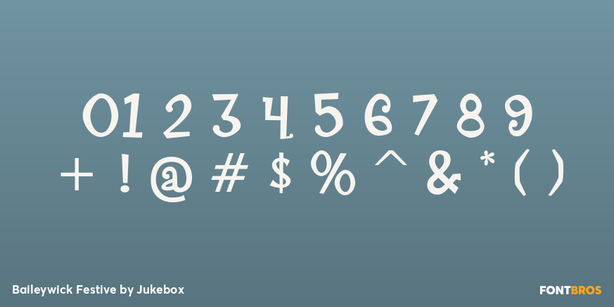 Baileywick Festive Font Poster #4