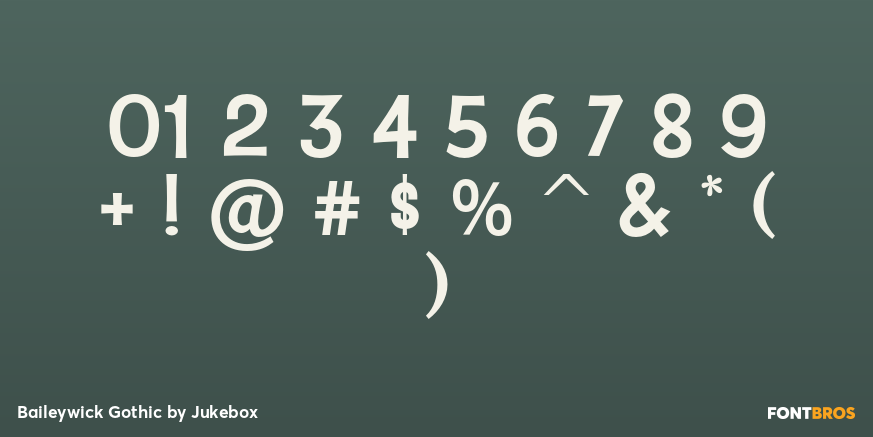 Baileywick Gothic Font Poster #1