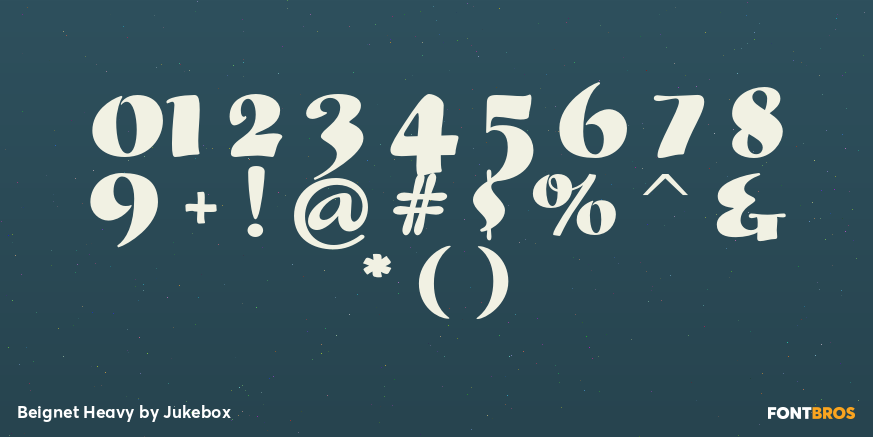 Beignet Heavy Font Poster #1