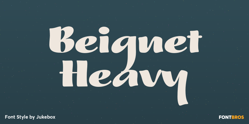 Beignet Heavy Font Poster #1