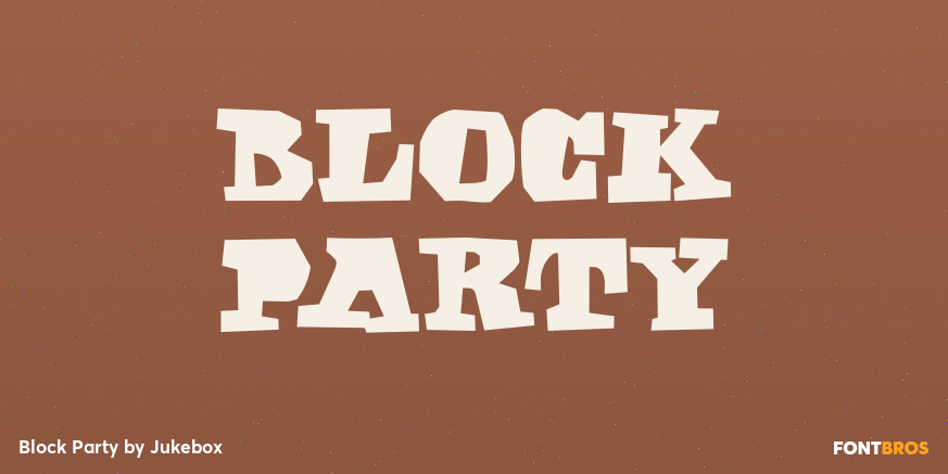Block Party Font Poster #1