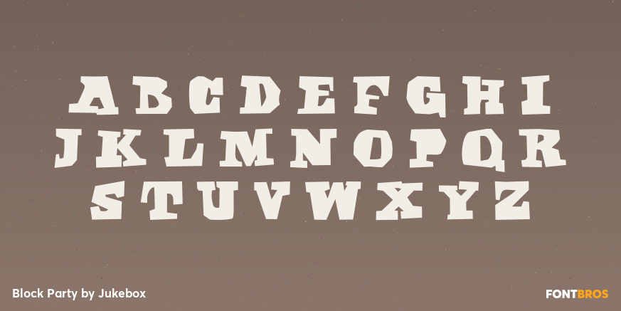 Block Party Font Poster #2