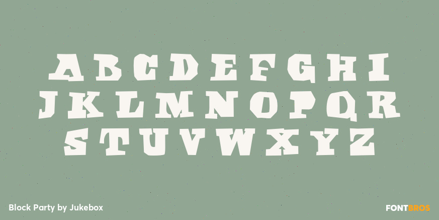 Block Party Font Poster #3