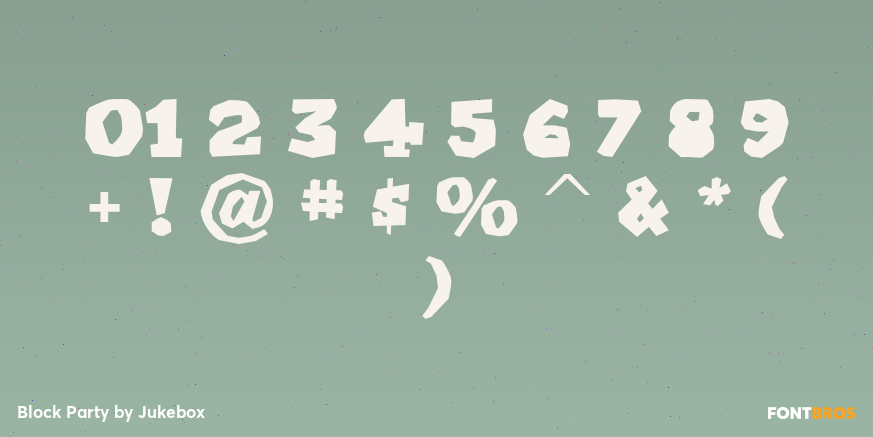 Block Party Font Poster #4