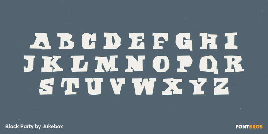 Block Party Font Poster #1