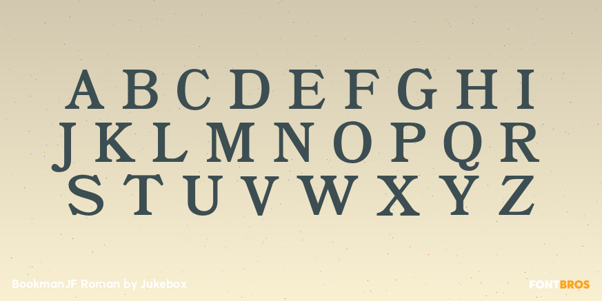 BookmanJF Roman Font Poster #1