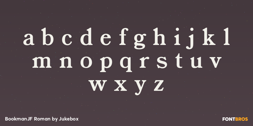 BookmanJF Roman Font Poster #1