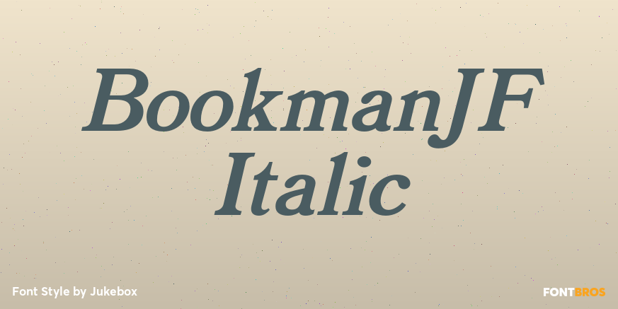 BookmanJF Italic Font Poster #1