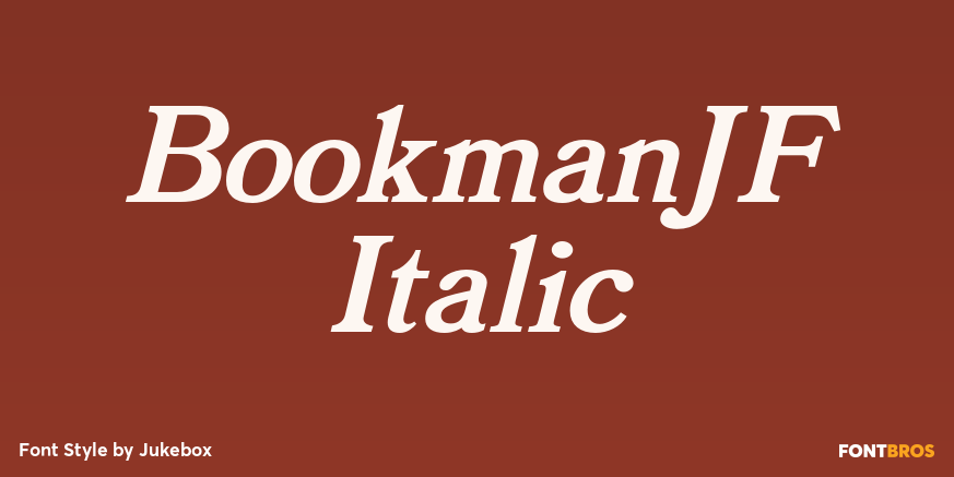 BookmanJF Italic Font Poster #1