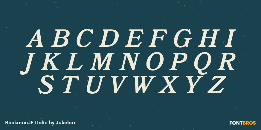 BookmanJF Italic Font Poster #2