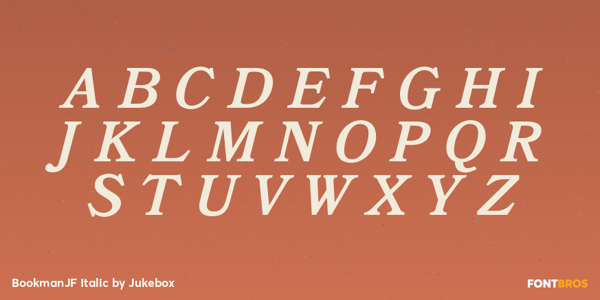 BookmanJF Italic Font Poster #1