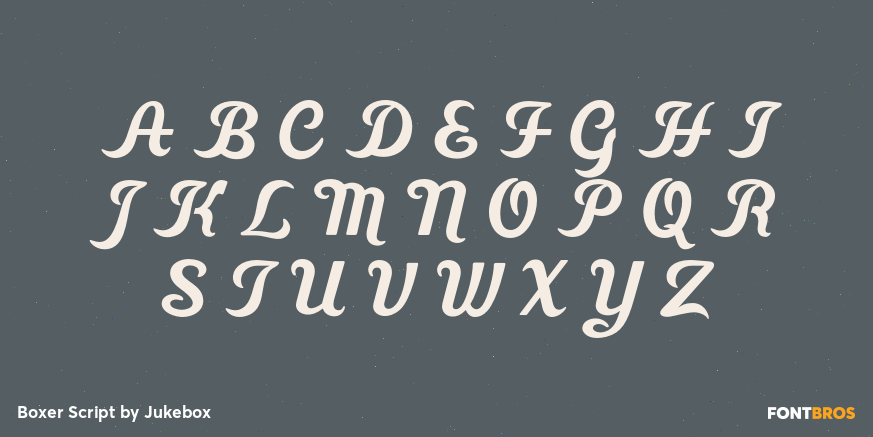 Boxer Script Font Poster #2