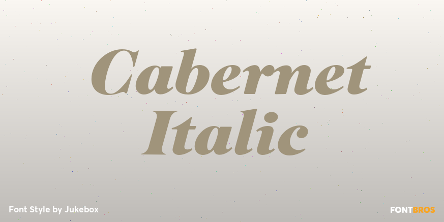 Cabernet Italic Poster