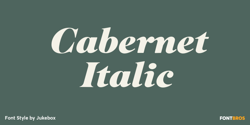 Cabernet Italic Poster