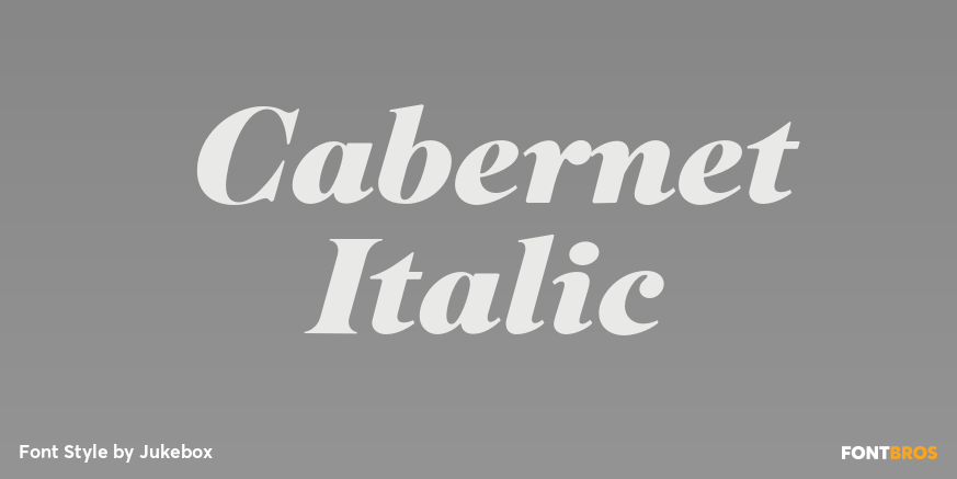 Cabernet Italic Poster