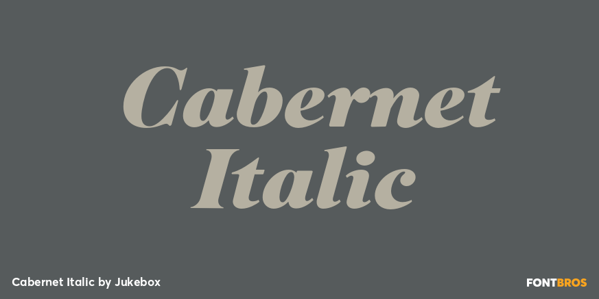 Cabernet Italic Poster