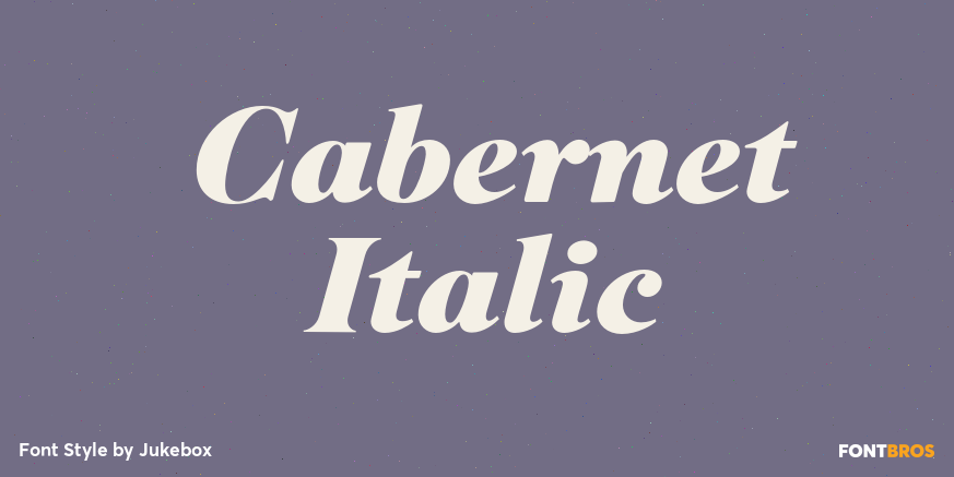 Cabernet Italic Poster