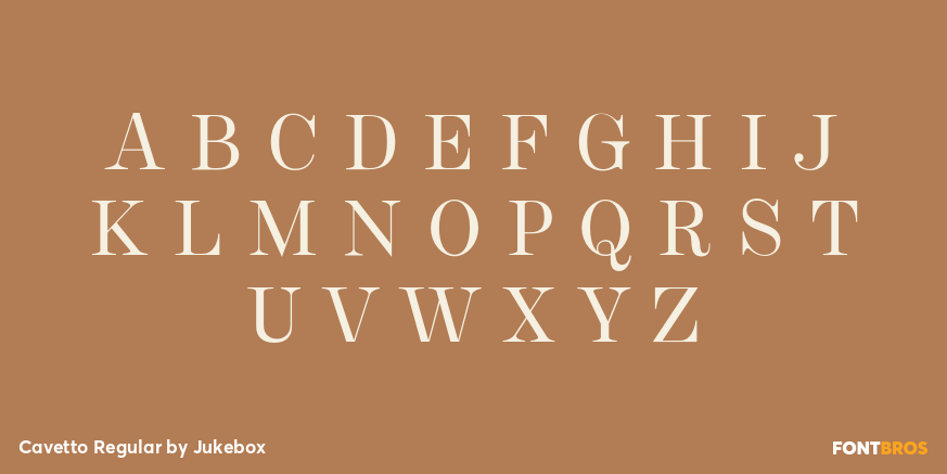 Cavetto Regular Font Poster #2
