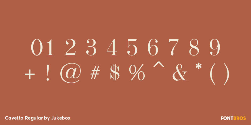 Cavetto Regular Font Poster #4