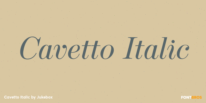 Cavetto Italic Font Poster #1